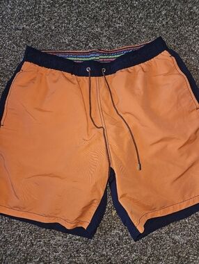Bugatchi Two Tone Mens Swim Trunks Xl